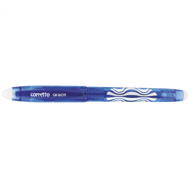 Gel pen with eraser GR-1609 blue color pcs.24
