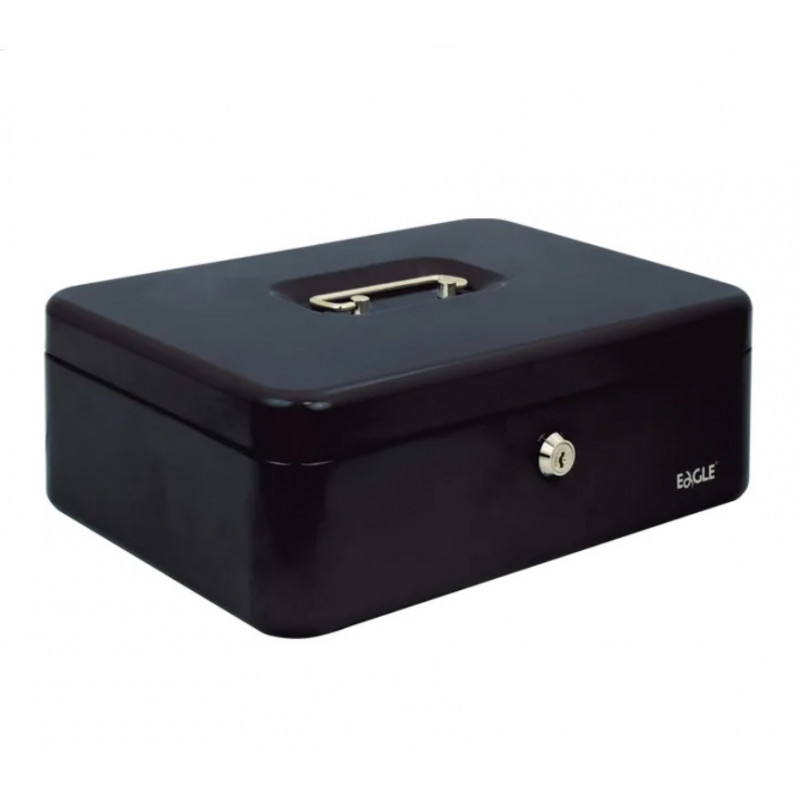 Box for money 100x217x300mm 8878L, black