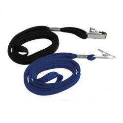 Lanyard for ID card, black color