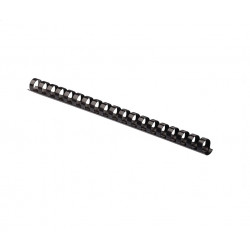 Plastic binding combs, 12mm, black 100pcs
