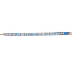 Pencil with multiplication table and eraser engraved with HB CENTRUM