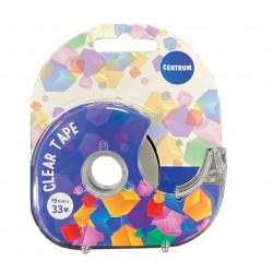 Adhesive tape 19mmx33m CENTER, with cutter size 20