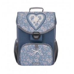 Backpack for primary school students ERICHKRAUSE LACEY HEART, bluish color