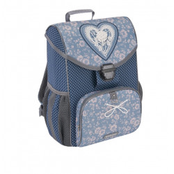 Backpack for primary school students ERICHKRAUSE LACEY HEART, bluish color