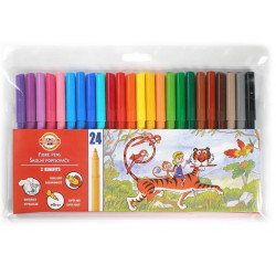 Felt-tip pens KOH-I-NOOR 24 colors