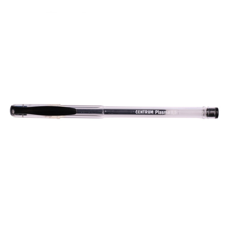 Gelinis rašiklis 0,7mm PLASMA CENTRUM, juodas įp.12