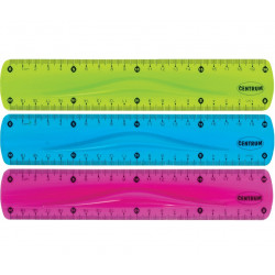 Ruler flexible 20 cm plastic CENTRUM pcs.24