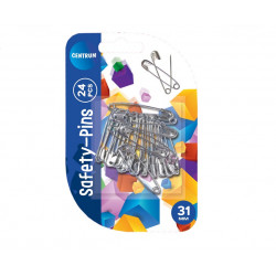 Safety pins 31mm CENTRUM, 24 pcs.