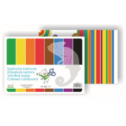 Colored cardboard single-sided A4 8l.SP-K8 pcs.20
