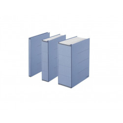 Cardboard binder for archiving up to 800 sheets. PLUS ZEROMAX, gray color