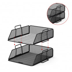 Letter tray metal mesh ERICHKRAUSE, black color