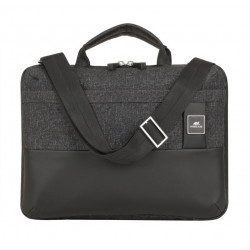 Handbag for laptop RIVACASE 33,2x24x2,1cm gray color