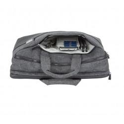 Handbag for laptop RIVACASE 39x28,5x4,5cm gray color