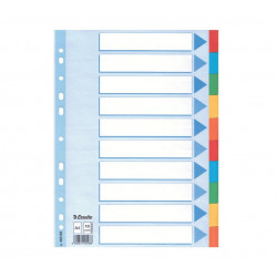 Separation sheets for cardboard cardboard A4 10 colors ESSELTE
