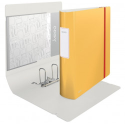 Binder with rubber LEITZ COSY A4 / 65mm, yellow