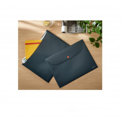 Folder with clip and pocket LEITZ COSY A4, gray