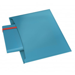 Folder with clip and pocket LEITZ COSY A4, blue