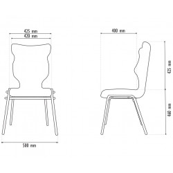Conference chair ENTELO UNI Deco 17 dark gray color