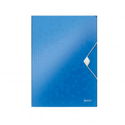 Folder for documents with 3 flaps Leitz WOW blue color