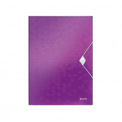 Folder for documents with 3 flaps Leitz WOW purple