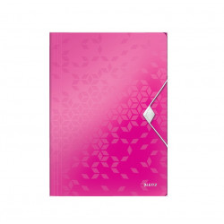 Folder for documents with 3 flaps Leitz WOW pink