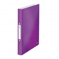 Binder with two rings Leitz WOW purple