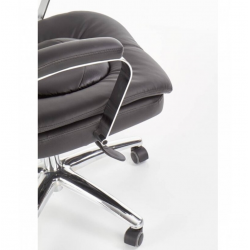 Chair QUAD up to 150kg eco leather, black color
