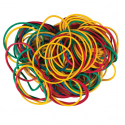 Rubber bands 40mm in a bag colored CENTRUM, 1 kg.