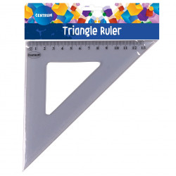 Triangle ruler CENTRUM 45x13cm, transparent
