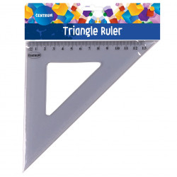 Trikampis CENTRUM 45x13cm skaidrus įp.48