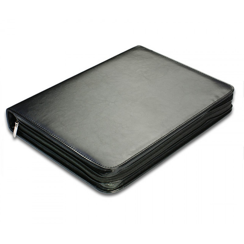Folder for documents. A4 with clamp and 4Q black 355x260x50mm
