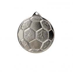 Medal Football 50mm MMC8850 silver color