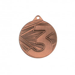 Medalis bendras 3 vieta 50mm ME005 bronzo spalvos