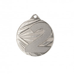 Medal 2nd place, 50mm silver color