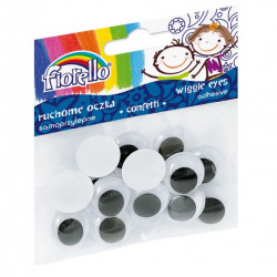 Set of adhesive eyes FIORELLO 20mm 15 pcs.