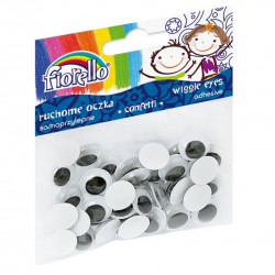 Set of adhesive eyes FIORELLO 15mm 40 pcs.