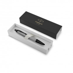 Ballpoint pen PARKER IM ACHROMATIC BT, matte gray color with black color details