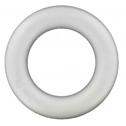 Putų polistirolo žiedas 24cm baltos spalvos