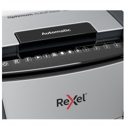 Automatic document shredder REXEL 300X P4, with waste bin