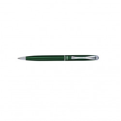 Ballpoint pen in a box REGAL, green with silver-colored details