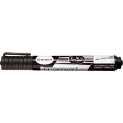 Marker permanent round tip black CENTRUM