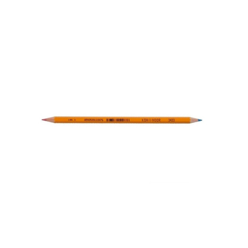 Pencil KOH-I-NOOR 3433 double sided red, blue color