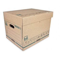 Box for archiving and transportation with lid 338x312x428mm