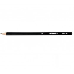 Pencil without eraser KORES GRAFITOS HB engraved