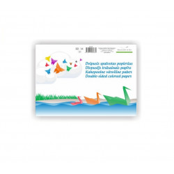 Colored paper double-sided A4, 8 sheets / color pcs.20