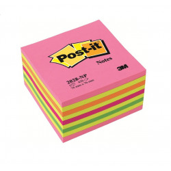Sticky note cube 3M Post-it 76x76mm pink / yellow