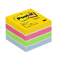 Sticky notes 3M Post-it 400 pcs cube MINI 51x51mm neon color