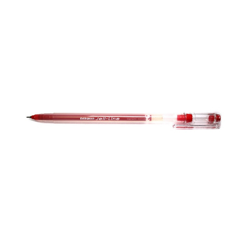 Gelio rašiklis JELL LINE 0.4 mm  MONAMI raudonas, įp.12