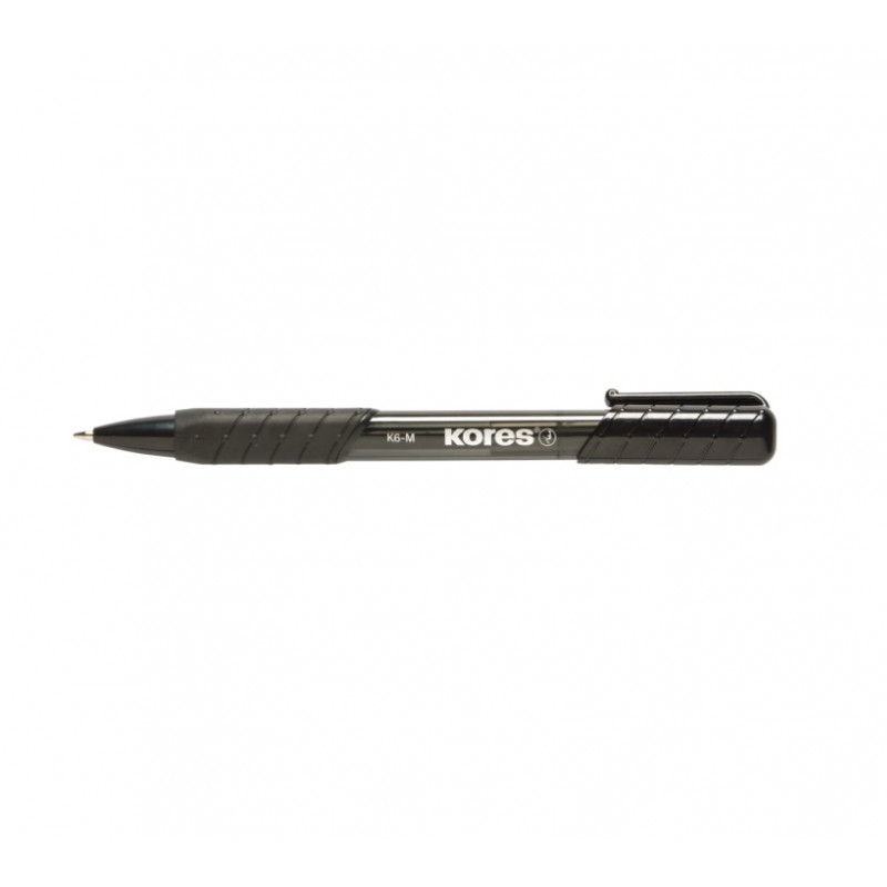 Pen automatic KORES K6 0.7mm black