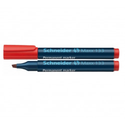 Permanent marker SCHNEIDER MAXX 133, red, 1-4mm.